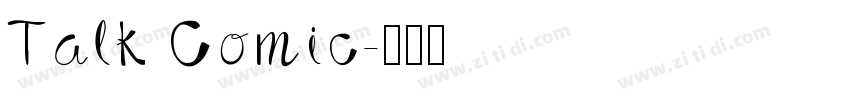 Talk Comic字体转换